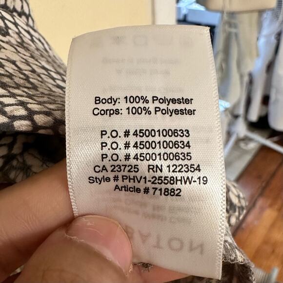 Babaton Aritzia Akira Blouse Size Small Snake Print 71882 - Picture 9 of 12